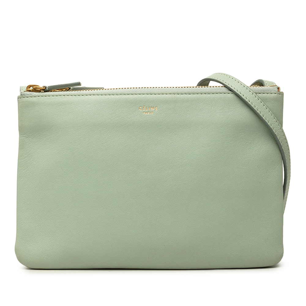 Pre-Loved Celine Small Lambskin Trio Crossbody